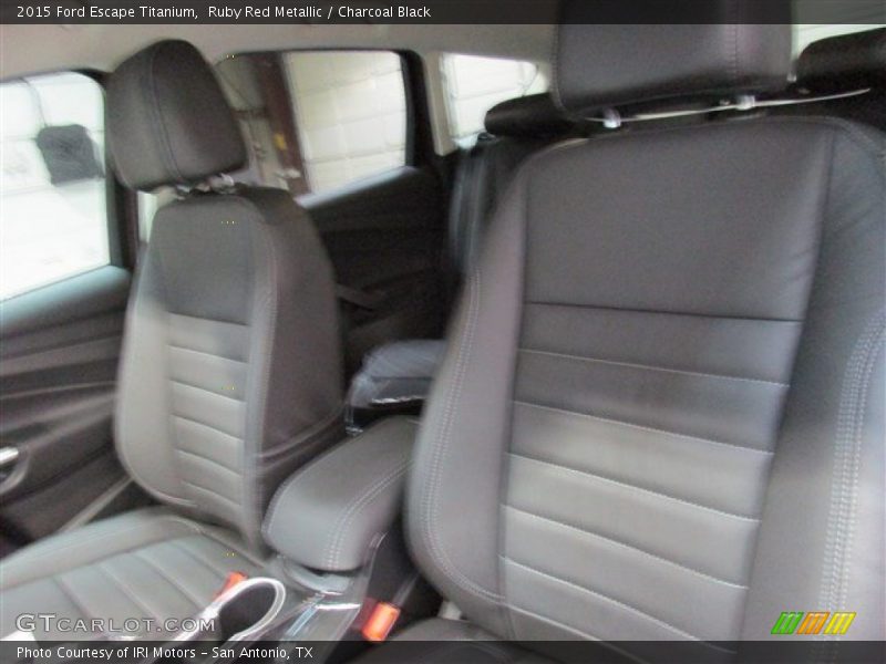 Ruby Red Metallic / Charcoal Black 2015 Ford Escape Titanium