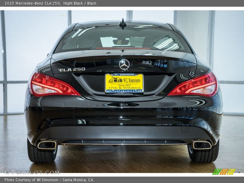 Night Black / Black 2015 Mercedes-Benz CLA 250