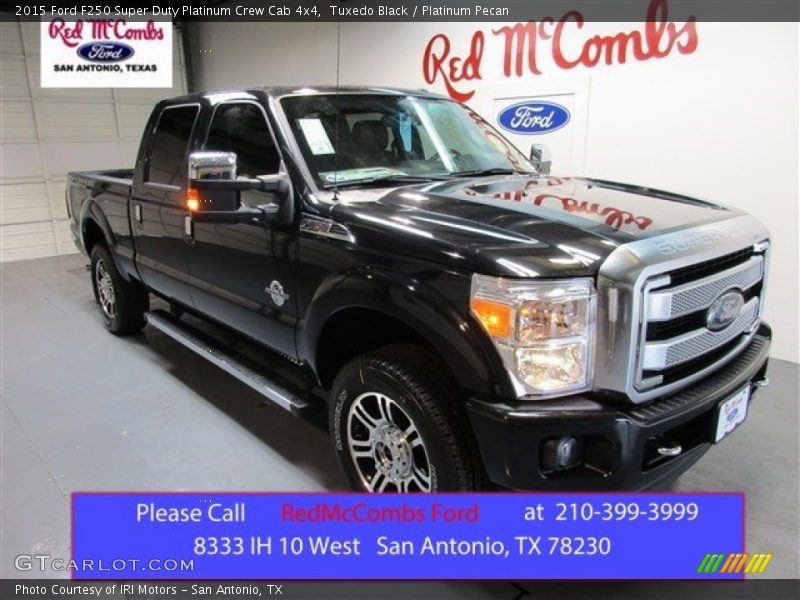 Tuxedo Black / Platinum Pecan 2015 Ford F250 Super Duty Platinum Crew Cab 4x4