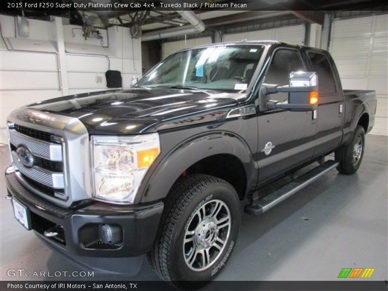Tuxedo Black / Platinum Pecan 2015 Ford F250 Super Duty Platinum Crew Cab 4x4