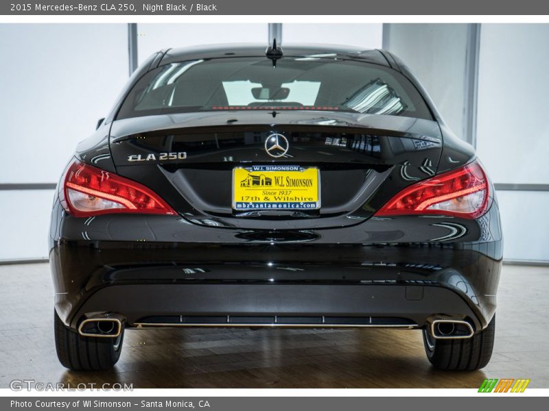Night Black / Black 2015 Mercedes-Benz CLA 250