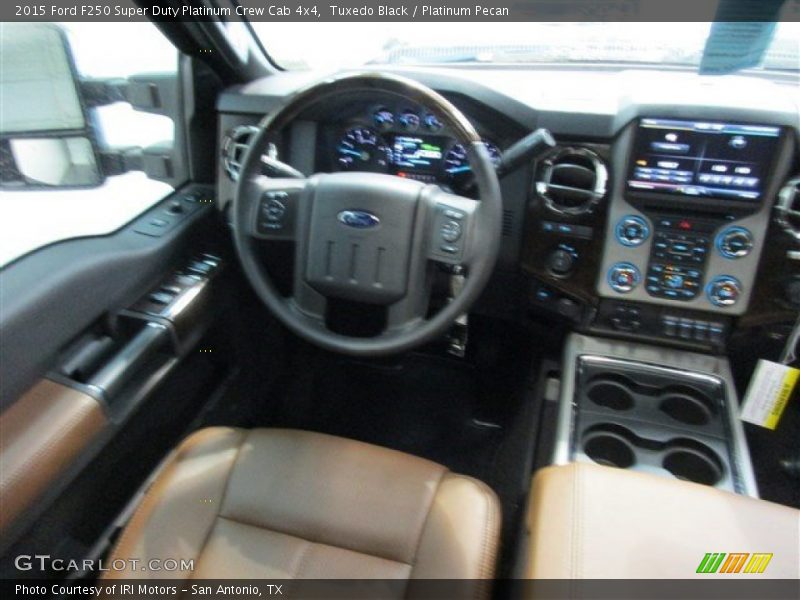 Tuxedo Black / Platinum Pecan 2015 Ford F250 Super Duty Platinum Crew Cab 4x4