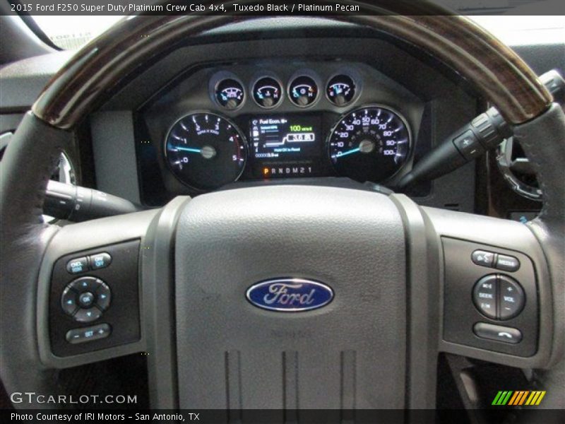 Tuxedo Black / Platinum Pecan 2015 Ford F250 Super Duty Platinum Crew Cab 4x4