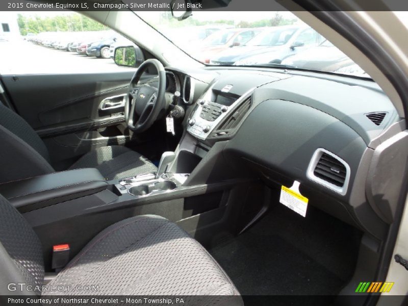 Champagne Silver Metallic / Jet Black 2015 Chevrolet Equinox LS