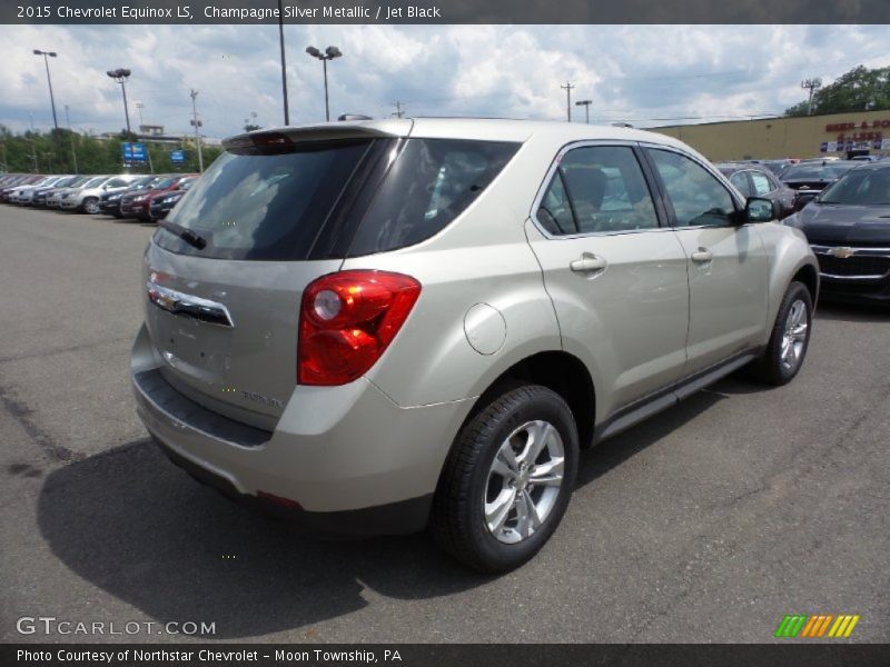 Champagne Silver Metallic / Jet Black 2015 Chevrolet Equinox LS