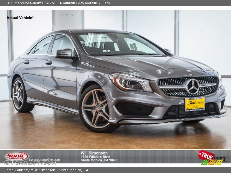 Mountain Grey Metallic / Black 2015 Mercedes-Benz CLA 250