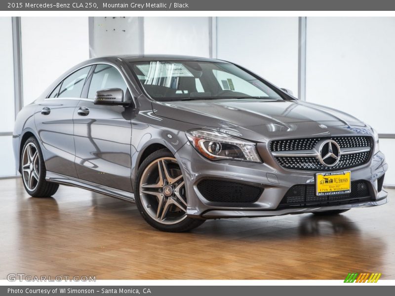 Mountain Grey Metallic / Black 2015 Mercedes-Benz CLA 250