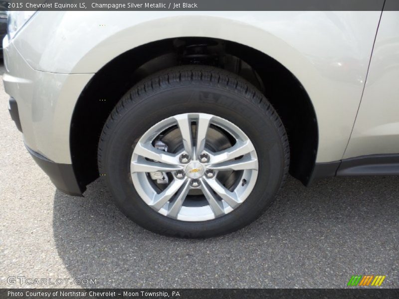 Champagne Silver Metallic / Jet Black 2015 Chevrolet Equinox LS