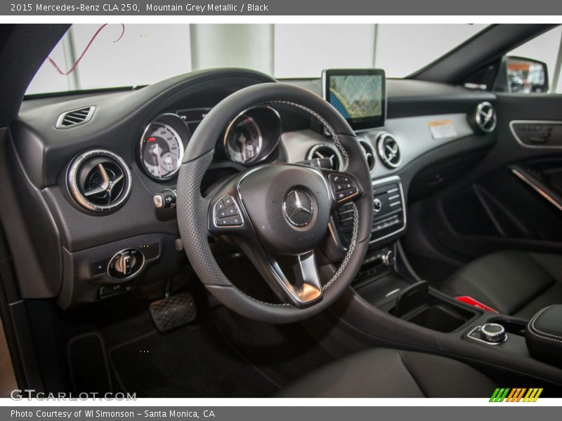 Mountain Grey Metallic / Black 2015 Mercedes-Benz CLA 250