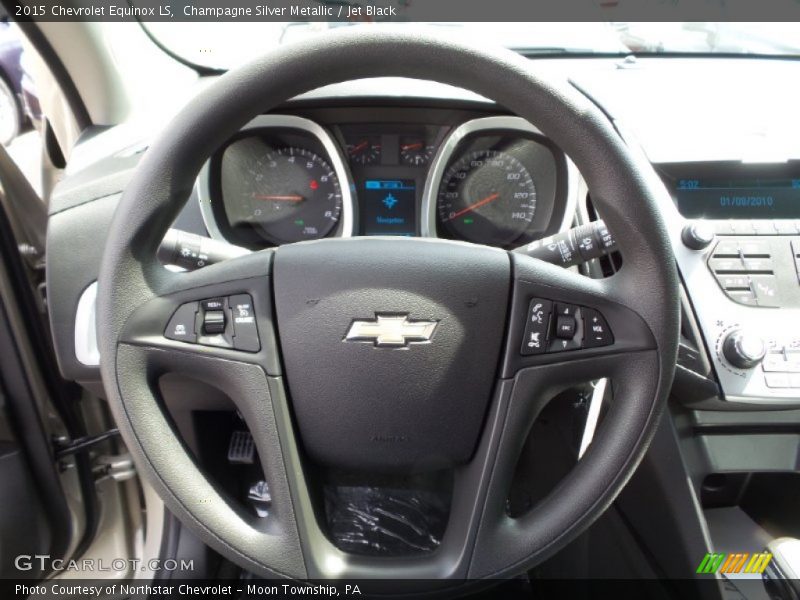 Champagne Silver Metallic / Jet Black 2015 Chevrolet Equinox LS