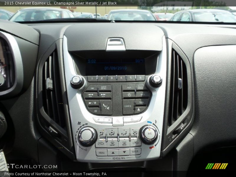 Champagne Silver Metallic / Jet Black 2015 Chevrolet Equinox LS