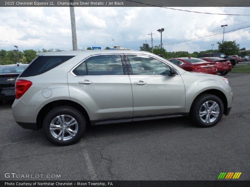 Champagne Silver Metallic / Jet Black 2015 Chevrolet Equinox LS