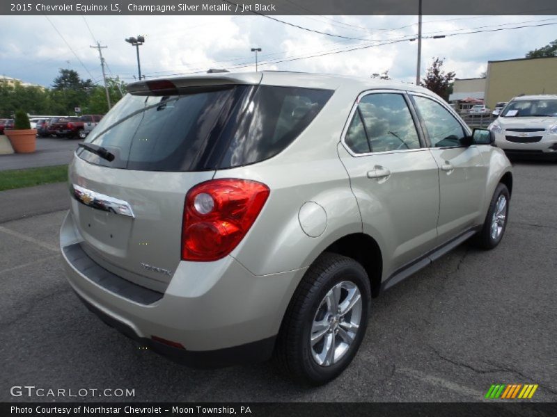 Champagne Silver Metallic / Jet Black 2015 Chevrolet Equinox LS