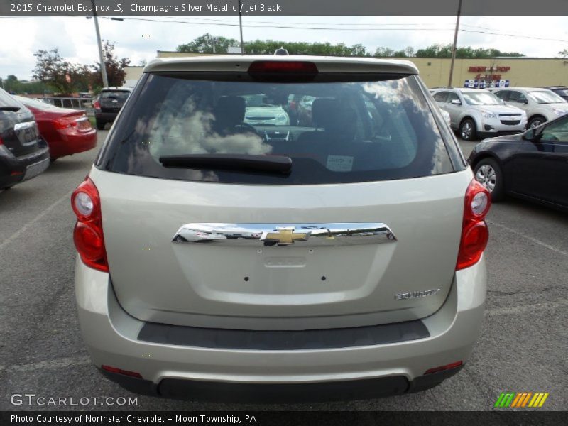 Champagne Silver Metallic / Jet Black 2015 Chevrolet Equinox LS