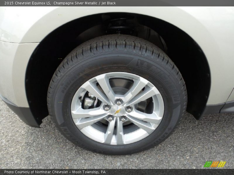 Champagne Silver Metallic / Jet Black 2015 Chevrolet Equinox LS