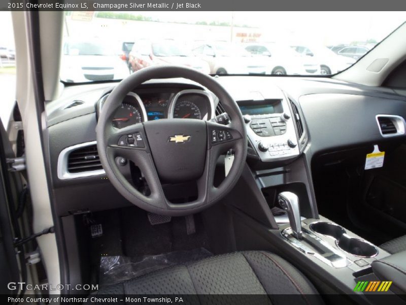 Champagne Silver Metallic / Jet Black 2015 Chevrolet Equinox LS