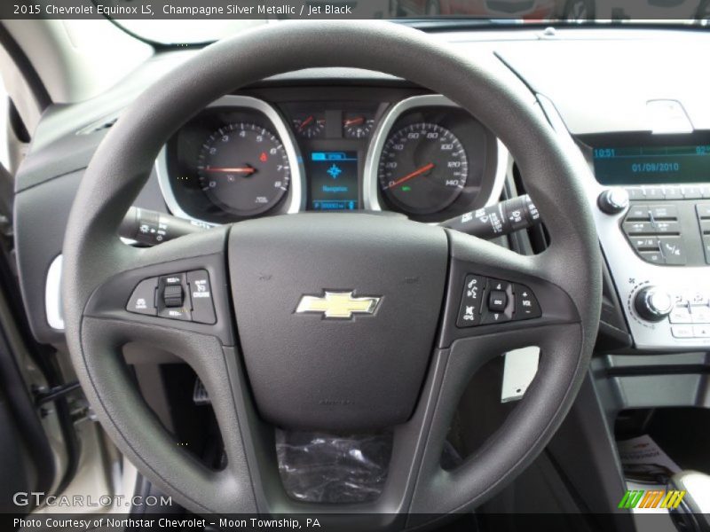 Champagne Silver Metallic / Jet Black 2015 Chevrolet Equinox LS