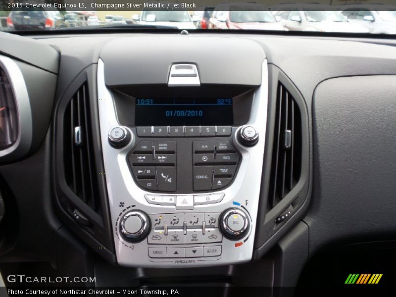 Champagne Silver Metallic / Jet Black 2015 Chevrolet Equinox LS