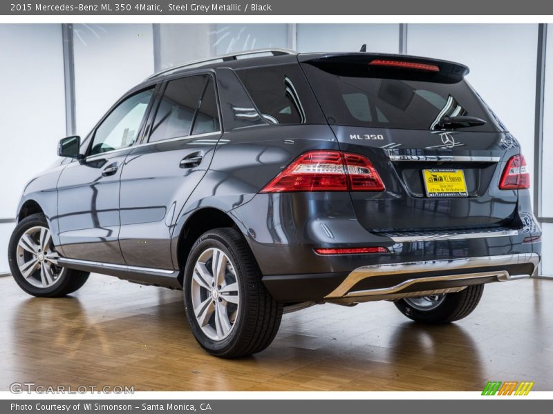 Steel Grey Metallic / Black 2015 Mercedes-Benz ML 350 4Matic