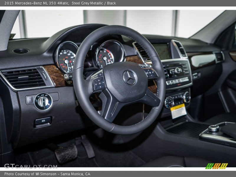 Steel Grey Metallic / Black 2015 Mercedes-Benz ML 350 4Matic