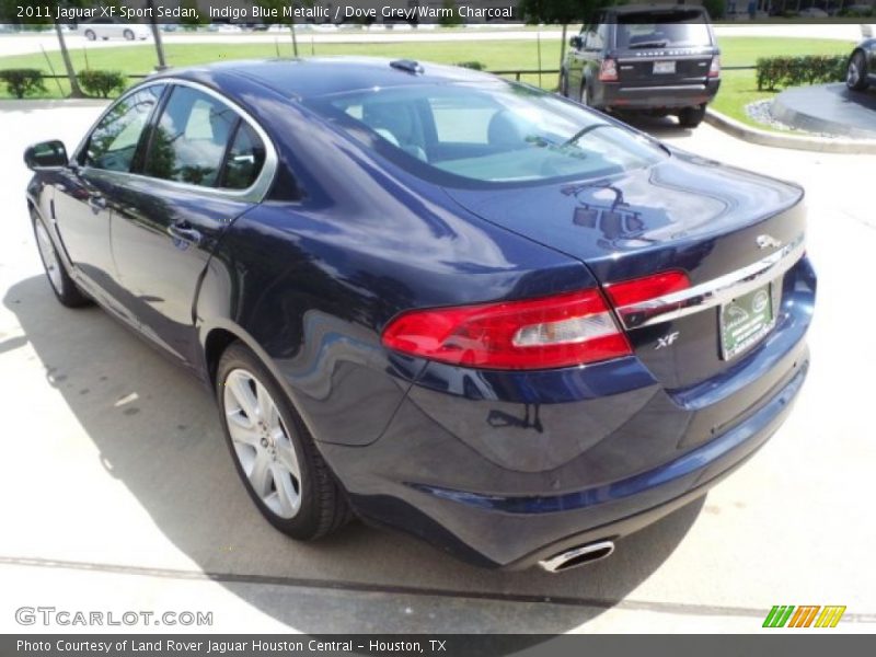Indigo Blue Metallic / Dove Grey/Warm Charcoal 2011 Jaguar XF Sport Sedan