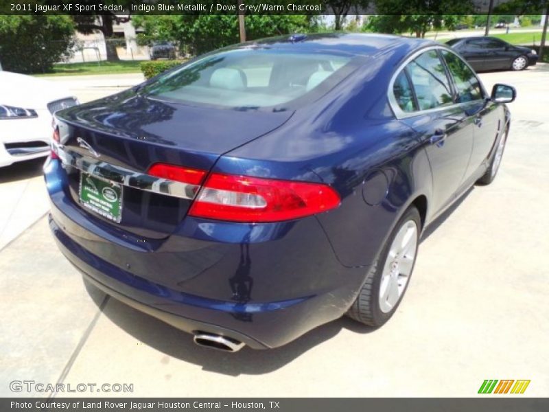 Indigo Blue Metallic / Dove Grey/Warm Charcoal 2011 Jaguar XF Sport Sedan