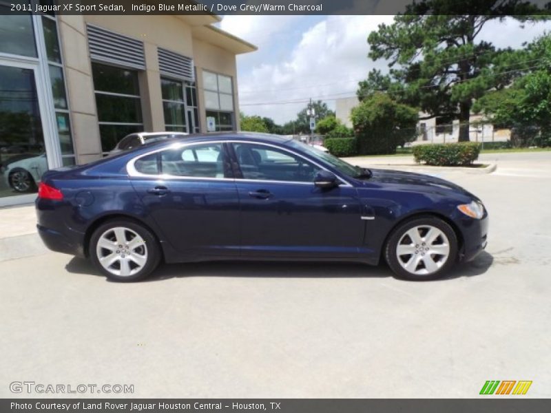 Indigo Blue Metallic / Dove Grey/Warm Charcoal 2011 Jaguar XF Sport Sedan