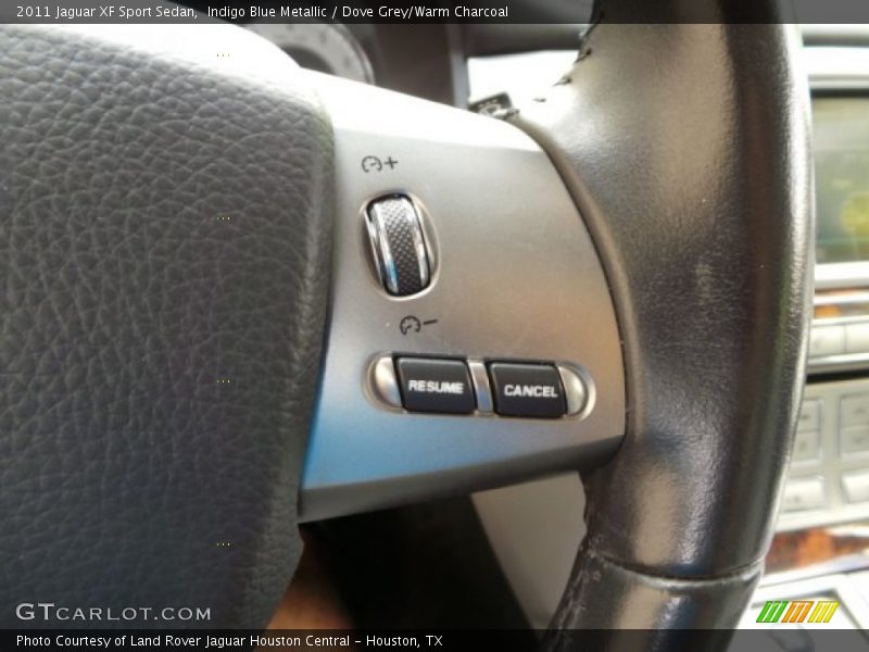 Indigo Blue Metallic / Dove Grey/Warm Charcoal 2011 Jaguar XF Sport Sedan