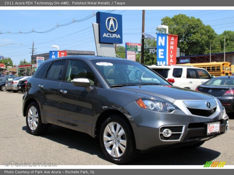 Polished Metal Metallic / Taupe 2011 Acura RDX Technology SH-AWD