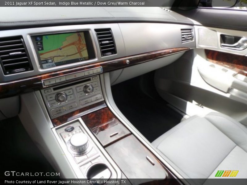 Indigo Blue Metallic / Dove Grey/Warm Charcoal 2011 Jaguar XF Sport Sedan