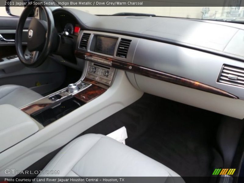 Indigo Blue Metallic / Dove Grey/Warm Charcoal 2011 Jaguar XF Sport Sedan