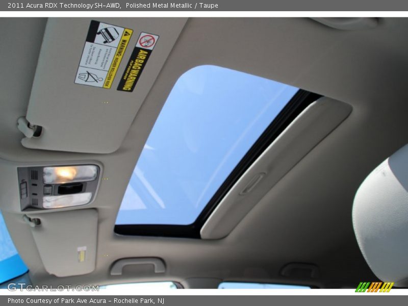 Polished Metal Metallic / Taupe 2011 Acura RDX Technology SH-AWD