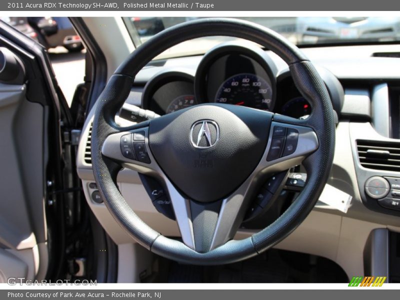 Polished Metal Metallic / Taupe 2011 Acura RDX Technology SH-AWD