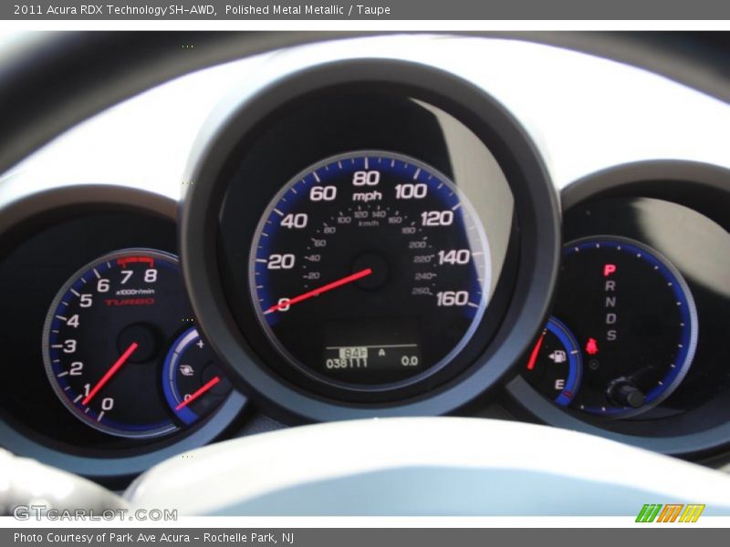Polished Metal Metallic / Taupe 2011 Acura RDX Technology SH-AWD