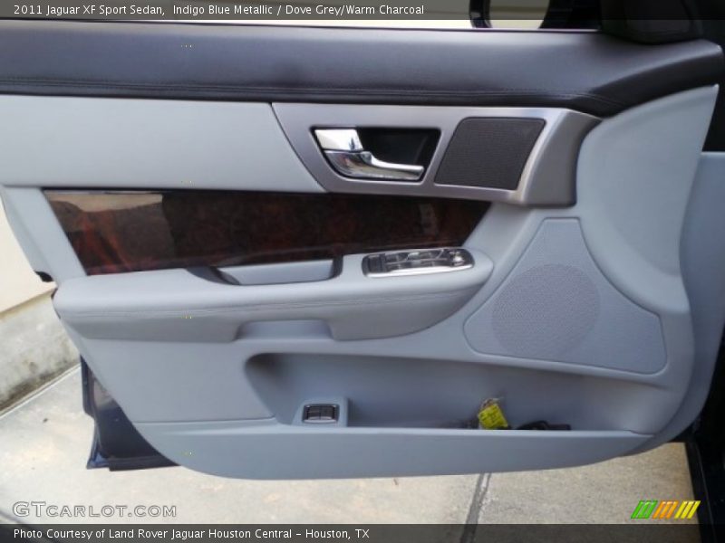Indigo Blue Metallic / Dove Grey/Warm Charcoal 2011 Jaguar XF Sport Sedan