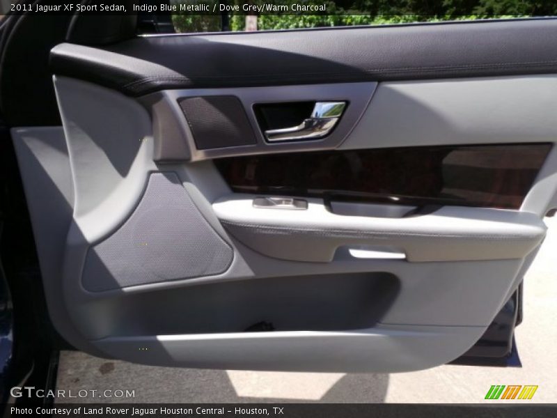 Indigo Blue Metallic / Dove Grey/Warm Charcoal 2011 Jaguar XF Sport Sedan