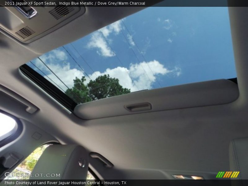 Indigo Blue Metallic / Dove Grey/Warm Charcoal 2011 Jaguar XF Sport Sedan