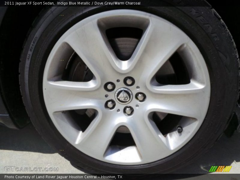 Indigo Blue Metallic / Dove Grey/Warm Charcoal 2011 Jaguar XF Sport Sedan