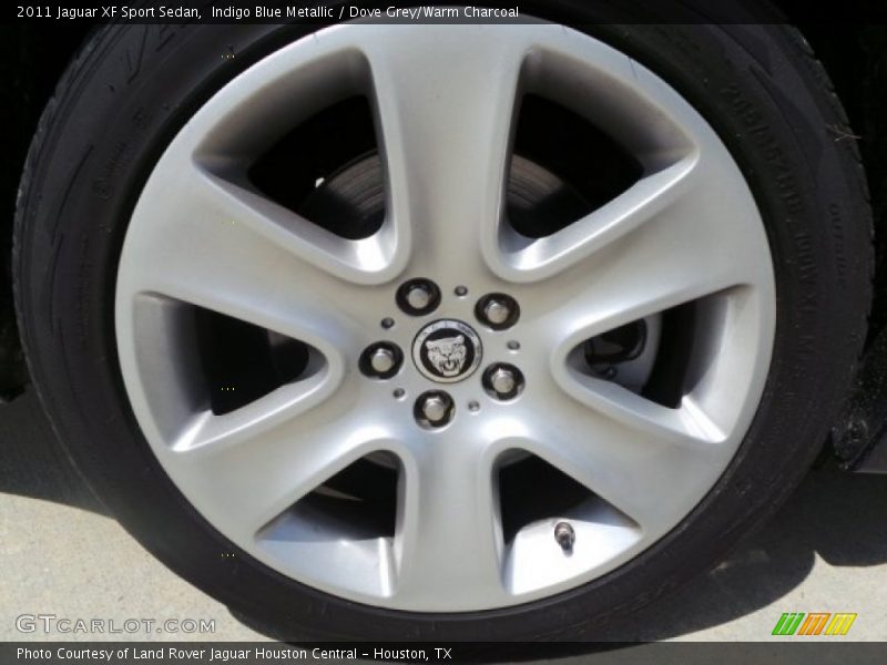 Indigo Blue Metallic / Dove Grey/Warm Charcoal 2011 Jaguar XF Sport Sedan