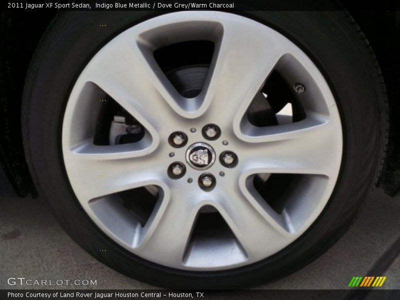 Indigo Blue Metallic / Dove Grey/Warm Charcoal 2011 Jaguar XF Sport Sedan
