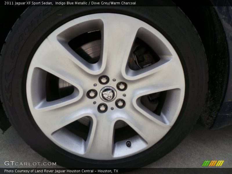 Indigo Blue Metallic / Dove Grey/Warm Charcoal 2011 Jaguar XF Sport Sedan