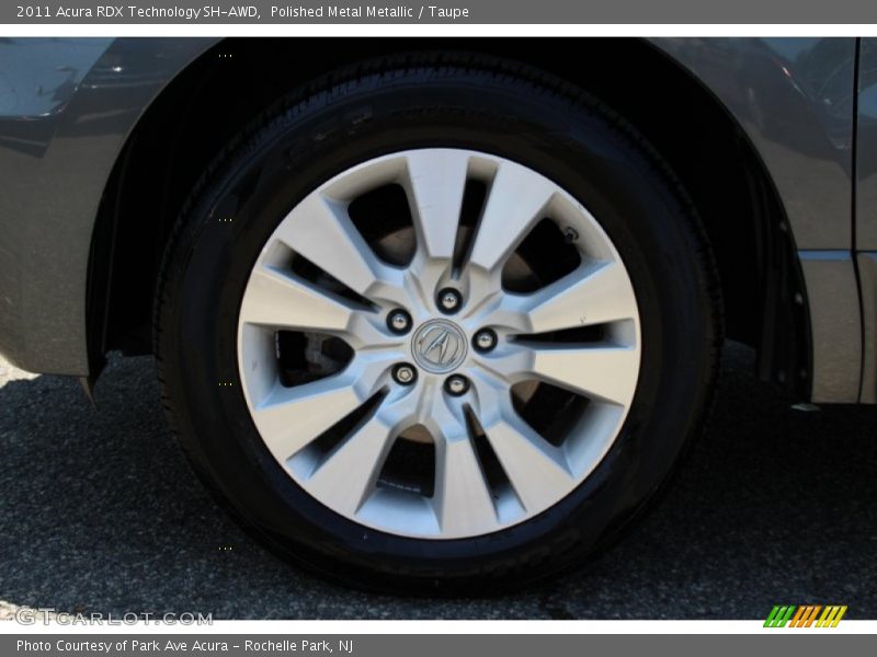 Polished Metal Metallic / Taupe 2011 Acura RDX Technology SH-AWD