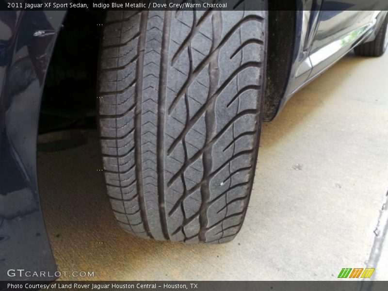 Indigo Blue Metallic / Dove Grey/Warm Charcoal 2011 Jaguar XF Sport Sedan