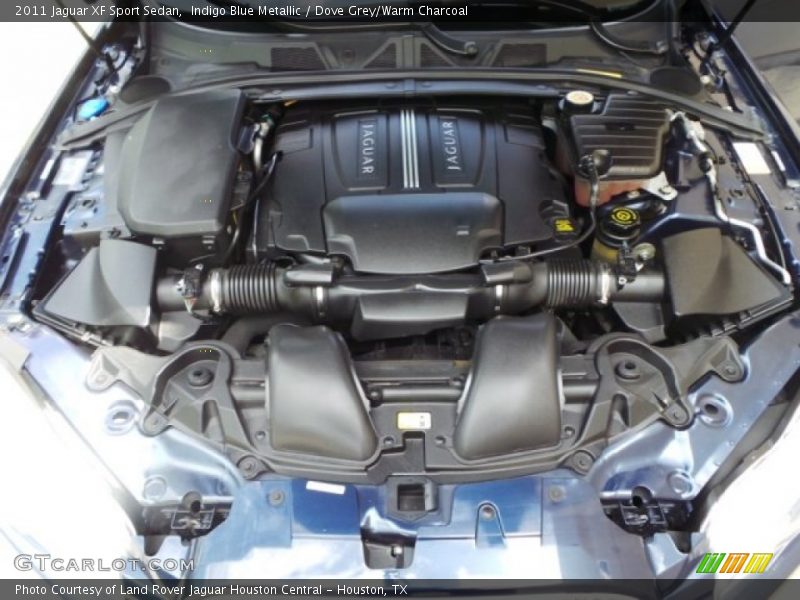 Indigo Blue Metallic / Dove Grey/Warm Charcoal 2011 Jaguar XF Sport Sedan
