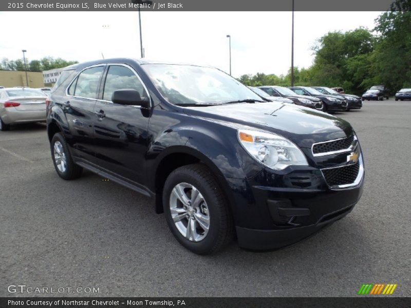 Blue Velvet Metallic / Jet Black 2015 Chevrolet Equinox LS