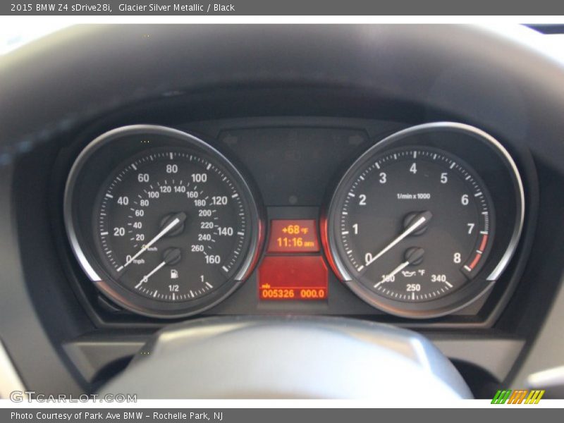 Glacier Silver Metallic / Black 2015 BMW Z4 sDrive28i