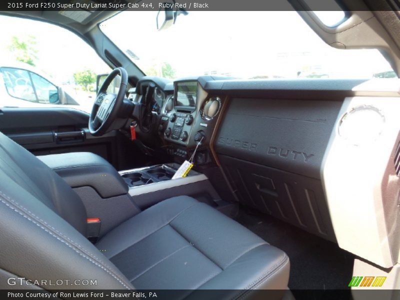 Ruby Red / Black 2015 Ford F250 Super Duty Lariat Super Cab 4x4
