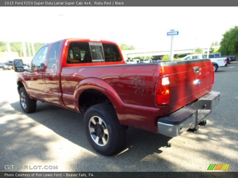 Ruby Red / Black 2015 Ford F250 Super Duty Lariat Super Cab 4x4
