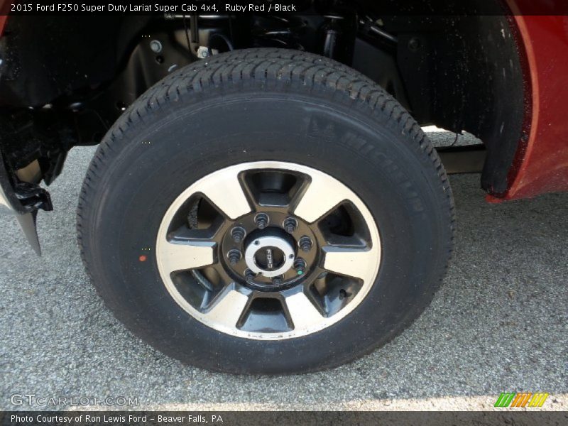 Ruby Red / Black 2015 Ford F250 Super Duty Lariat Super Cab 4x4
