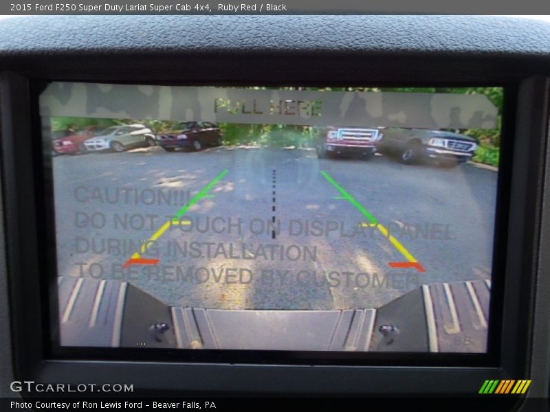 Ruby Red / Black 2015 Ford F250 Super Duty Lariat Super Cab 4x4
